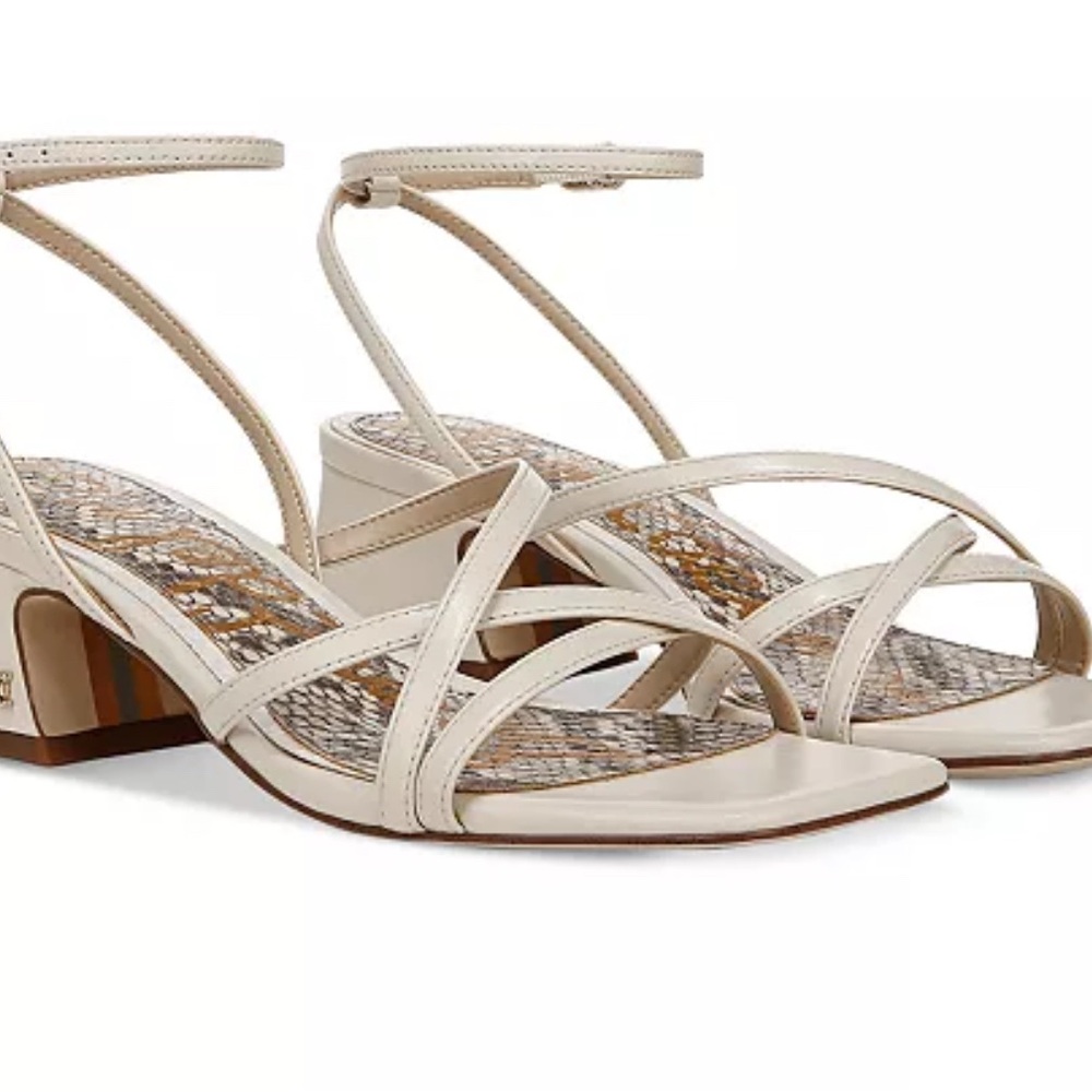 Sam Edelman Cream Strappy Sandals